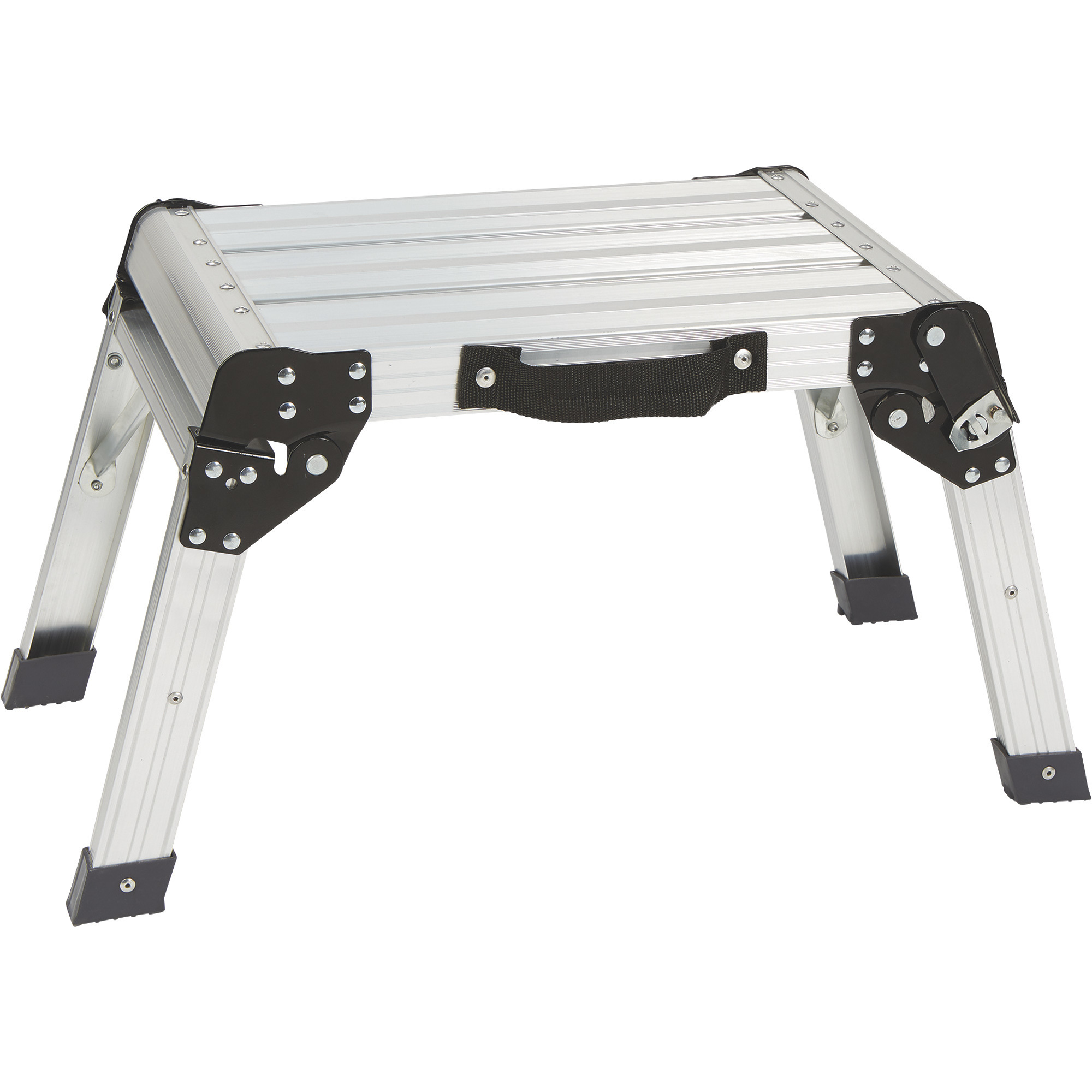 Ironton Compact Aluminum Platform, 350-Lb. Capacity, 11 3/4in.L x 18in.W x 13 1/2in.H, Model# AMP-1812
